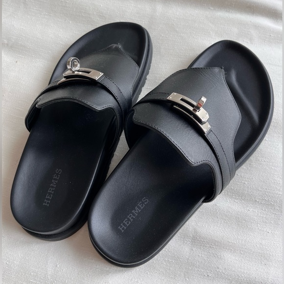 Hermes Empire sandals, black, size 38 - Picture 4 of 4